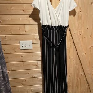 White and Black Romper